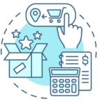 Asking for total price concept icon